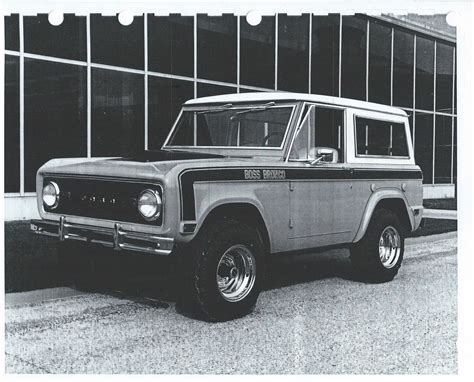 Prototype 1969 Ford Boss Bronco Resurfaces After 40 Years Rk Motors