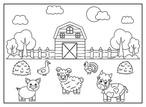 Animais Da Fazenda Para Imprimir E Colorir - Desenhos de Animais da Fazenda para colorir - Bora Colorir