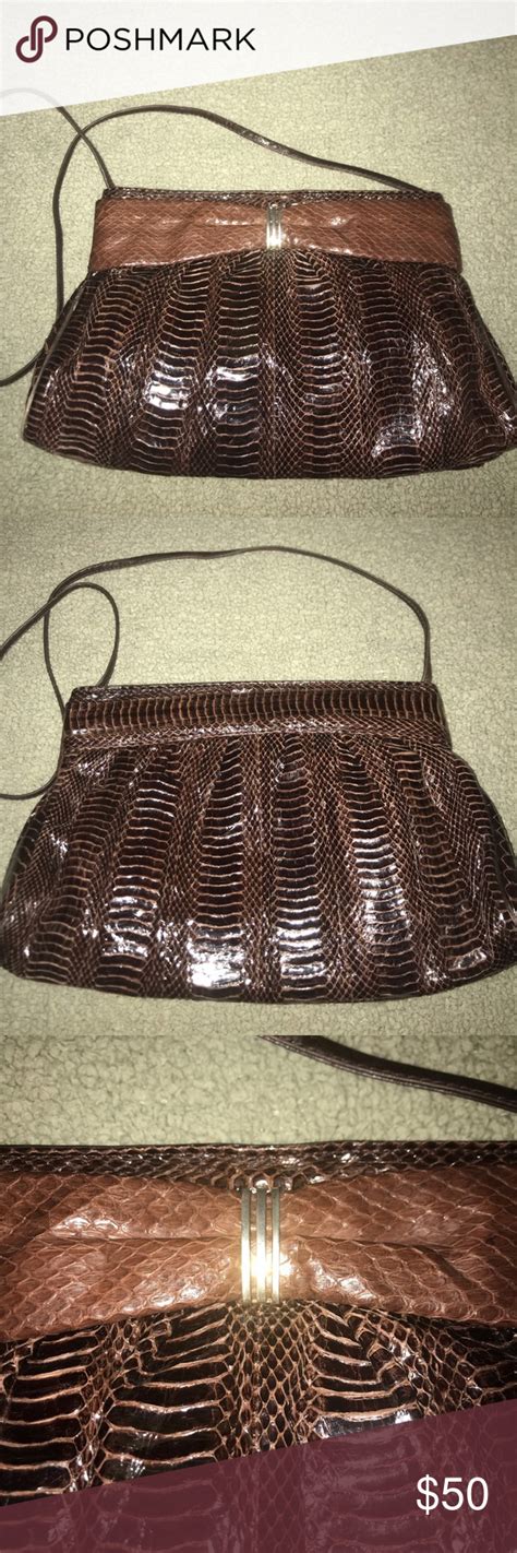 J Renee Reptile Purse J Renee Brown Purses Purses