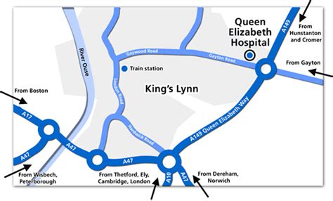 Kings Lynn Hospital Map