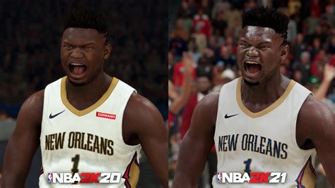 Nba 2k21 Next Gen Zion Williamson Comparison Nba 2k20 2 Extreme It