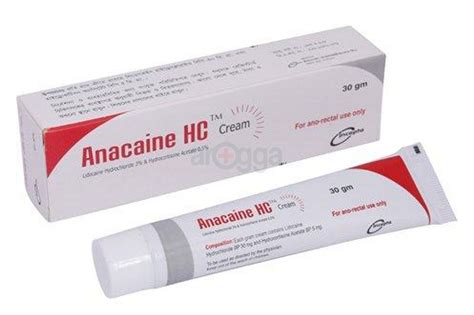 Anacaine Hc Cream Mg Mg Gm Medicine Arogga Online Pharmacy