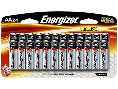 Energizer Max E Bp Aa V Alkaline Button Top Batteries