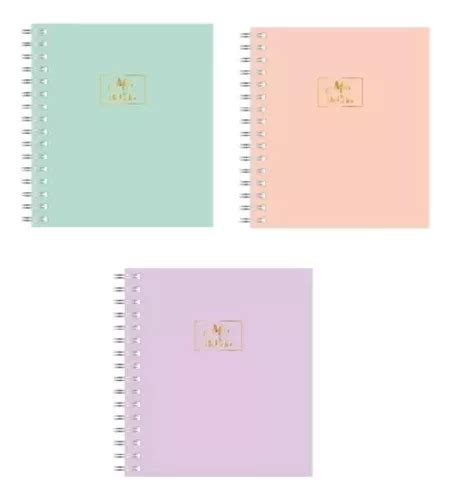 Cuaderno Onix Color Pastel X Espiral Hojas Tapa Dura Mercadolibre