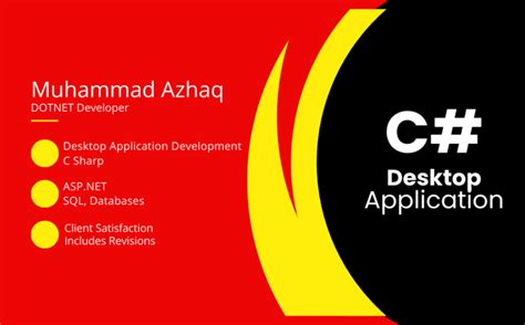 Develop Desktop Application For Windows Using C Sharp By Azhaqj Fiverr