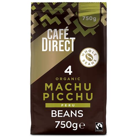 Cafédirect Fairtrade Organic Machu Picchu Coffee Beans 750g Cafedirect