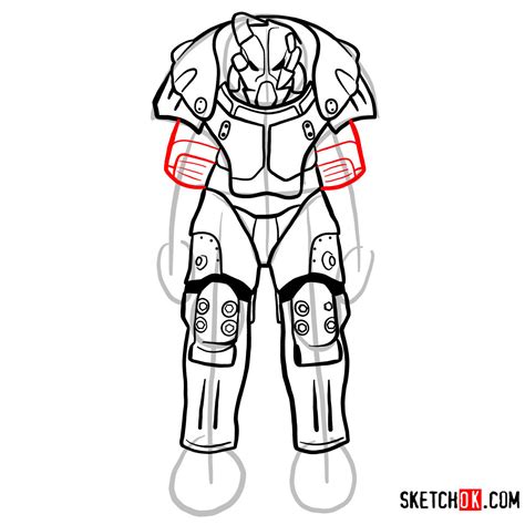 How to Draw Quantum X-01 Power Armor: A Fallout Drawing Guide