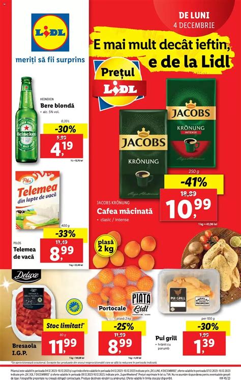 Catalog Lidl Ofert Actual Din De Pe