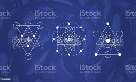 Abstract Sacred Geometry Symbols Set Stock Illustration Download Image Now Sacred Geometry