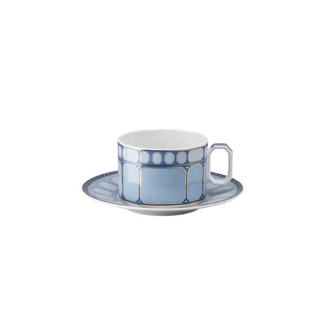 Cobalt Net Taza De T Con Platillo Tulip Ml Trellis Home Decor