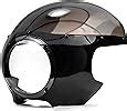 Krator Motorcycle Headlight Fairing Screen Black Smoke Retro