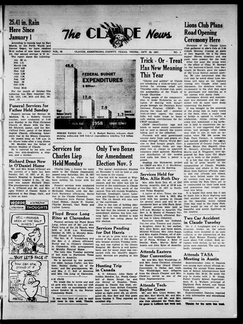 Claude News (Claude, Tex.), Vol. 68, No. 9, Ed. 1 Thursday, October 24