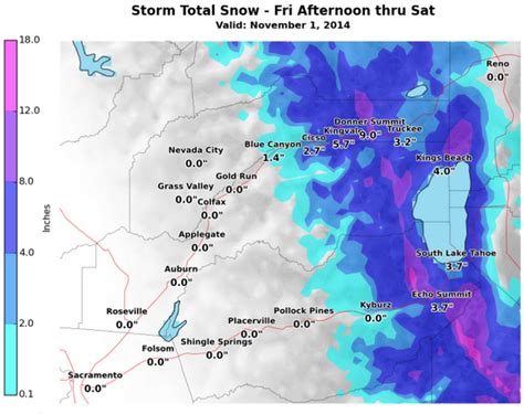 14″ of Snow Forecasted for Lake Tahoe, CA | Unofficial Networks