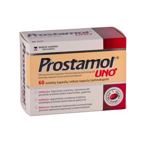 PROSTAMOL UNO CPS N60 29 80 Preise Medikamente APTEKA LV DE