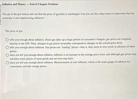 Solved Inflation and Money - ﻿End of Chapter ProblemYou go | Chegg.com