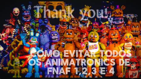 Como Evitar Todos Os Animatronics De Fnaf E Foxy Youtube