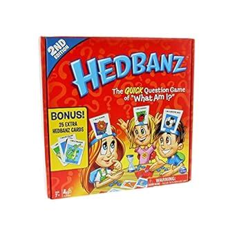 HedBanz Game - 2nd Edition - Bonus 25 Extra Hedbanz Cards - Epic Kids Toys