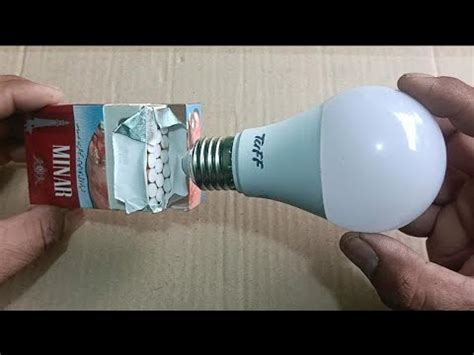 How To Repair Led Bulb With Aluminium Foil Just Put Aluminium Foil