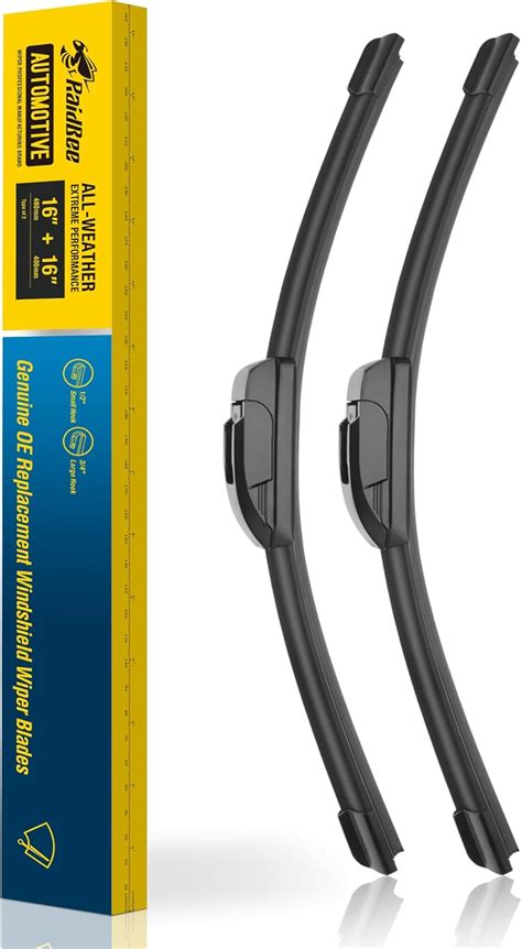 Amazon Raidbee 16 16 Inch Silicone Windshield Wiper Blades 2 Pack