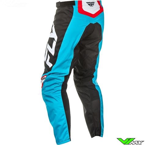 Fly Racing F Motocross Gear Combo Cyaan Red