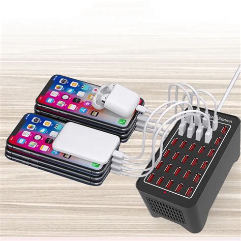 Ports W Usb Charging Station Multiple Usb Charging Hub Desktop