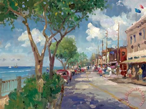 Thomas Kinkade Front Street, Lahaina painting - Front Street, Lahaina ...