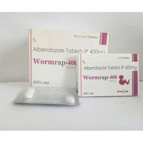 Wormrap Albendazole Tablets Ip 400 Mg At Rs 150 Piece In Panchkula Id 20146519562