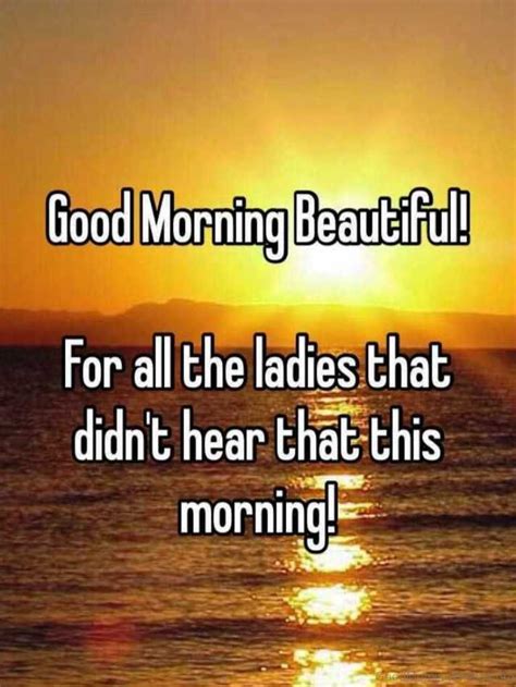 Good Morning Beautiful For All The Ladies Beautiful Good Morning Wishes Quotes To Live By