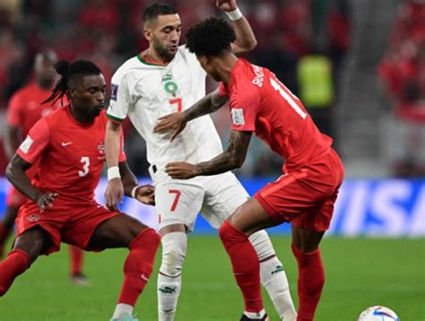 No primeiro tempo Marrocos marca dois gols e Canadá se dá bem após gol