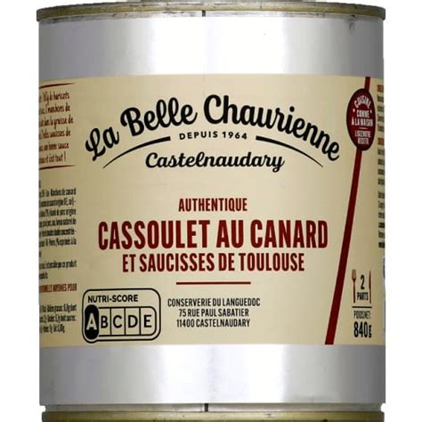 La Belle Chaurienne Cassoulet Au Canard Monoprix Fr