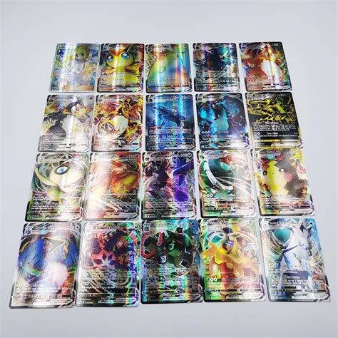 Buy 2022 New Pokemon Cards Holographic Board Game Vstar Vmax GX DIY