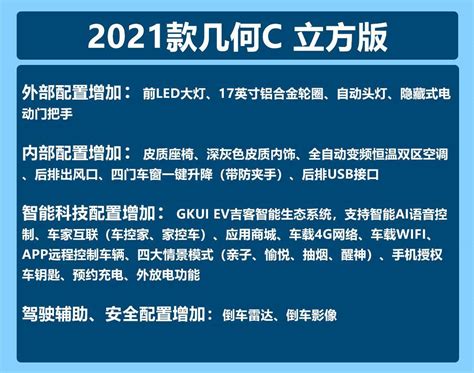 两种“真”续航 配置提升 12 98万起 新款几何c怎么选？ 搜狐汽车 搜狐网