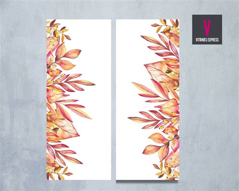 Banner De Vitrine Duplo Outono Inverno Floral Vitrines Express