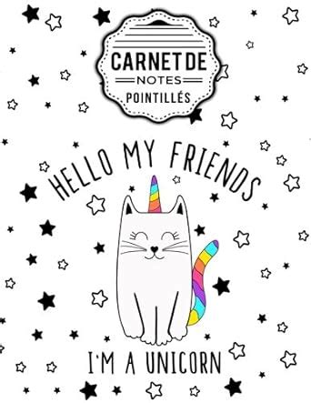 Amazon Fr Carnet De Notes Pointill S A Licorne Dot Point Bullet