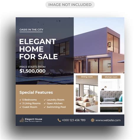 Premium Psd Real Estate Social Media Post Template