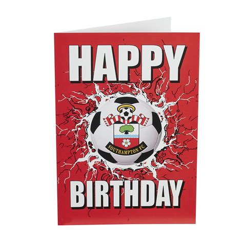 Saints Football Birthday Card