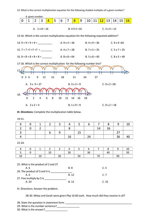 Grade 2 Math Second Periodic Test Pdf