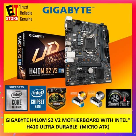 Gigabyte H M S V Motherboard Lga Socket Intel Ultra Durable