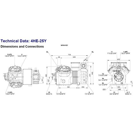 Bitzer 4HE 25Y 40P Ecoline Compresseur Pour 400V 3 50Hz Part Winding