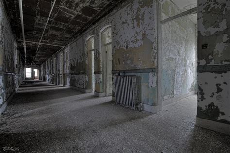 Patient Wing Inside An Abandoned Asylum For The Insane 5197 X 3460