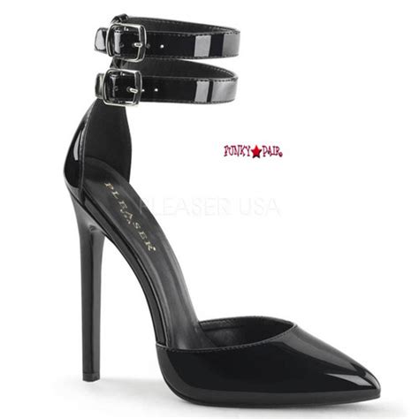 Pleaser Sexy 21 Pointy Toe Ankle Strap Dorsay Pump