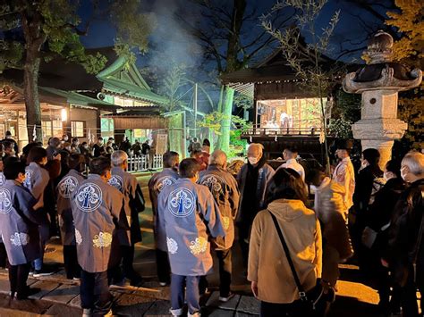 越谷郷 久伊豆神社 御燎祭（令和3年12月3日）