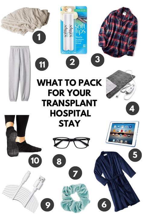 What To Pack For Your Transplant Surgery Hospital Stay Surgery