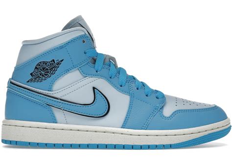 Jordan 1 Mid Se Ice Blue Womens Dv1302 400 Us