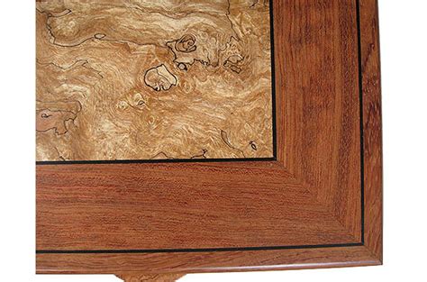 Handcrafted Wood Box Large Keepsake Box Made Of Bubinga Spalted Maple