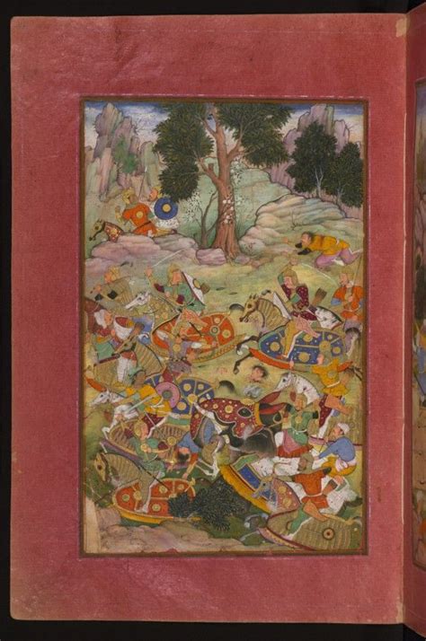 The Battle of Panipat | The Walters Art Museum | Mughal miniature paintings, Mughal paintings ...