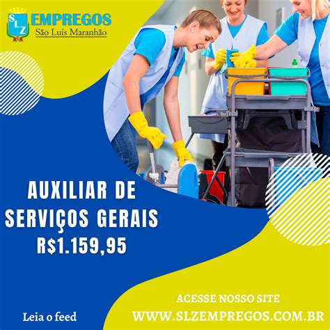 Auxiliar De Servi Os Gerais R Slz Empregos