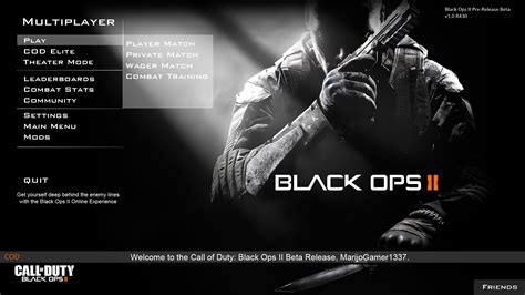 Black Ops Ii Multiplayer Menu By Marijogamer1337 By Marijo 4ever On