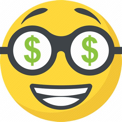 Dollar Eyes Emoji Greedy Happy Face Money Face Rich Icon Download