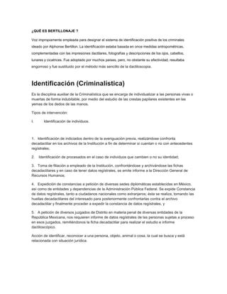 Bertillonaje Pdf Descarga Gratuita